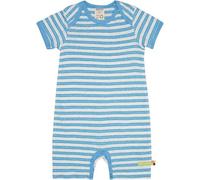 loud + proud Babys & Kinder Spieler Streifen mit Leinen, GOTS-zertifiziert Basin(Blau) 50/56