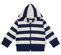 loud + proud Babys & Kinder Sweatjacke mit Blockstreifen, GOTS-zertifiziert UltramarineBlau) 62/68