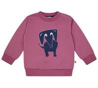 loud + proud Babys & Kinder Sweatshirt mit Druckmotiv, GOTS-zertifiziert Grape(Rosa) 74/80