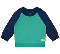 loud + proud Babys & Kinder Sweatshirt mit Raglanärmeln, GOTS-zertifiziert Plant/Ultramarine(Grün/Blau) 74/80