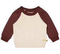 loud + proud Babys & Kinder Sweatshirt mit Raglanärmeln, GOTS-zertifiziert Vanilla/Wood(Natur/Braun) 86/92