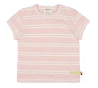 loud + proud Babys & Kinder T-Shirt Streifen mit Leinen, GOTS-zertifiziert Rosé (Rosa) 110/116