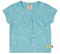 loud + proud Babys & Kinder Tunika Slub Jersey mit Druck, GOTS-zertifiziert Cyan(Petrol) 74/80