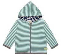 loud + proud Unisex Kinder Ringel, Gots Zertifiziert Wendejacke, Oregano, 110-116 EU