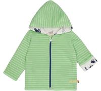 loud + proud Babys & Kinder Wendejacke mit Kapuze, GOTS-zertifiziert Opal(Grün) 62/68