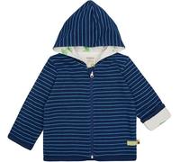 loud + proud Babys & Kinder Wendejacke mit Kapuze, GOTS-zertifiziert Ultramarine(Blau) 50/56
