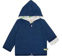 loud + proud Babys & Kinder Wendejacke mit Kapuze, GOTS-zertifiziert Ultramarine(Blau) 62/68