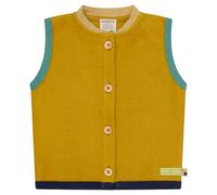 loud + proud Babys & Kinder Weste aus Baumwoll-Fleece, GOTS-zertifiziert Curry(Gelb) 122/128