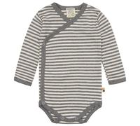 loud + proud Babys & Kinder Wickelbody langarm, GOTS-zertifiziert Grey (Grau) 62/68