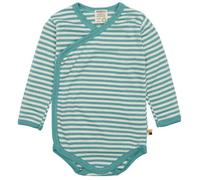 loud + proud Babys & Kinder Wickelbody langarm, GOTS-zertifiziert Oregano (Grün) 50/56
