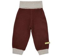 loud + proud Babys & Kinder Wollfleece-Hose, GOTS-zertifiziert Wood(Braun) 110/116