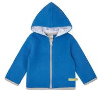 loud + proud Babys & Kinder Wollfleece-Jacke mit Kapuze, GOTS-zertifiziert Azur(Blau) 62/68