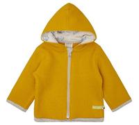 loud + proud Babys & Kinder Wollfleece-Jacke mit Kapuze, GOTS-zertifiziert Curry(Gelb) 122/128