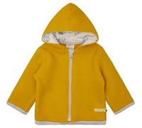 loud + proud Babys & Kinder Wollfleece-Jacke mit Kapuze, GOTS-zertifiziert Curry(Gelb) 86/92
