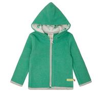 loud + proud Babys & Kinder Wollfleece-Jacke mit Kapuze, GOTS-zertifiziert Plant(Grün) 110/116