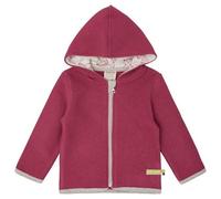 loud + proud Bio-Wollfleece-Jacke mit Kapuze, GOTS zertifiziert