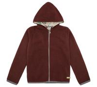 loud + proud Bio-Wollfleece-Jacke mit Kapuze, GOTS zertifiziert