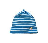 loud + proud Babys & Kinder Beanie gestreift mit Rippe, GOTS-zertifiziert Azur(Blau) 110/116