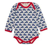 loud + proud Body Langarm mit Print Schnecke, GOTS Zertifiziert