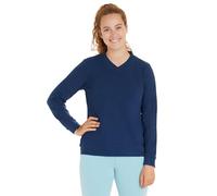 loud + proud Damen Sweat Strukturmuster, GOTS-zertifiziert Ultramarine(Blau) 42