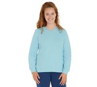 loud + proud Damen Sweat Strukturmuster, GOTS-zertifiziert Lagoon(Blau) 42