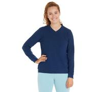 loud + proud Damen Sweat Strukturmuster, GOTS-zertifiziert Ultramarine(Blau) 36