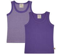 loud + proud Babys & Kinder Doppelpack Unterhemden aus Feinripp, GOTS-zertifiziert Violet(Lila) 86/92