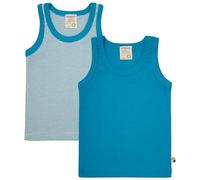 loud + proud Doppelpack Kinder Unterhemd, Tanktop, Feinripp aus Bio Baumwolle und GOTS Zertifiziert