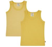 loud + proud Babys & Kinder Doppelpack Unterhemden aus Feinripp, GOTS-zertifiziert Gold(Gelb) 98/104