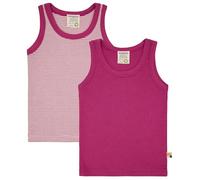 loud + proud Doppelpack Kinder Unterhemd, Tanktop, Feinripp aus Bio Baumwolle und GOTS Zertifiziert