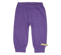 loud + proud Baby - Mädchen Jacquard Strick, GOTS Zertifiziert Hose, Violet, 80 EU