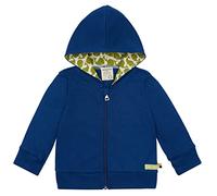 loud + proud Babys & Kinder, Kapuzenjacke, GOTS-zertifiziert Ultramarine (Blau) 74/80