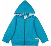 loud + proud Kapuzenjacke, GOTS-zertifiziert Petrol 122/128