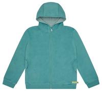 loud + proud Kinder Jacke aus Baumwoll-Fleece, GOTS-zertifiziert Oregano(Grün) 134/140