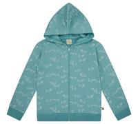 loud + proud Kinder Sweatjacke mit Kapuze, GOTS-zertifiziert Oregano(Grün) 158/164