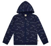loud + proud Kinder Sweatjacke mit Kapuze, GOTS-zertifiziert Ultramarine(Blau) 158/164