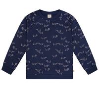 loud + proud Kinder Sweatshirt mit Alloverdruck, GOTS-zertifiziert Ultramarine(Blau) 134/140
