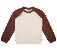 loud + proud Kinder Sweatshirt mit Raglanärmeln, GOTS-zertifiziert Vanilla/Wood(Natur/Braun) 134/140