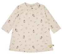 loud + proud Babys & Kinder Kleid Slub Jersey mit Druck, GOTS-zertifiziert Vanilla(Natur) 122/128