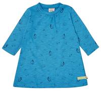 loud + proud Babys & Kinder Kleid Slub Jersey mit Druck, GOTS-zertifiziert Azur(Blau) 110/116