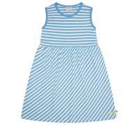 loud + proud Babys & Kinder Kleid Streifen mit Leinen, GOTS-zertifiziert Basin(Blau) 86/92