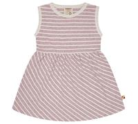 loud + proud Babys & Kinder Kleid Streifen mit Leinen, GOTS-zertifiziert Rouge(Rosa) 98/104