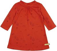 loud + proud Baby & Kinder Kleid Strukturstrick, GOTS-zertifiziert Terracotta(Orange) 110/116