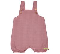 loud + proud Kurze Latzhose aus feinem Karo, GOTS Zertifiziert