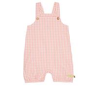 loud + proud Kurze Latzhose Vichy-Karo, GOTS Zertifiziert