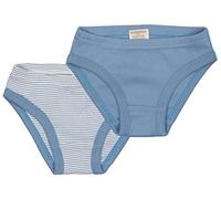 loud + proud Babys & Kinder Doppelpack Slips aus Feinripp, GOTS-zertifiziert Dusk/Blau 122/128