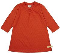 loud + proud Mädchen Jacquard Strick, GOTS Zertifiziert Kinderkleid, Terracotta, 74-80 EU