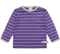loud + proud Mädchen Ringel, GOTS Zertifiziert Shirt, Violet, 62-68 EU