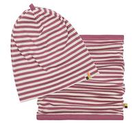 loud + proud Unisex Baby Set Mütze Schlauchschal, Gots Zertifiziert Beanie M tze, Grape, 39-41 EU