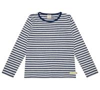loud + proud Babys & Kinder Shirt Streifen mit Leinen, GOTS-zertifiziert Ultramarine(Blau) 86/92